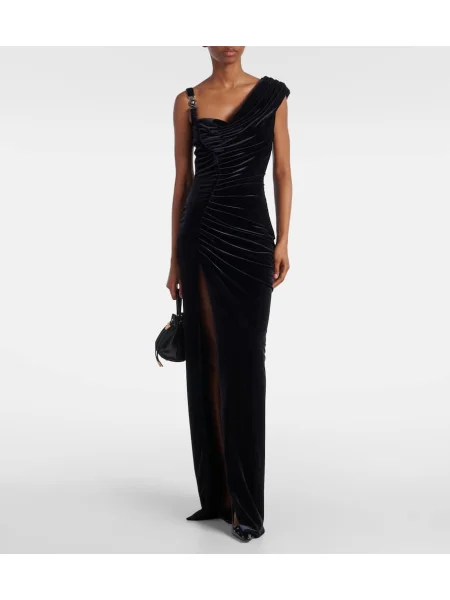 Rochie Versace de catifea negru