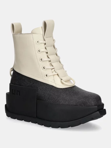 Botine United Nude cu platformă bej