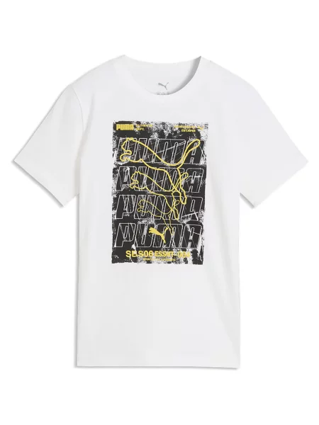 Tricou copii Puma alb