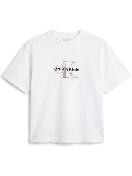 Tricou Calvin Klein Jeans alb