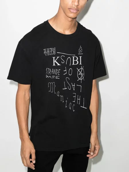 Tricou Ksubi cu decolteu rotund negru