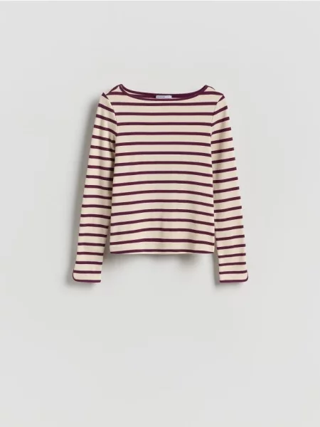 Reserved Longsleeve w granatowy