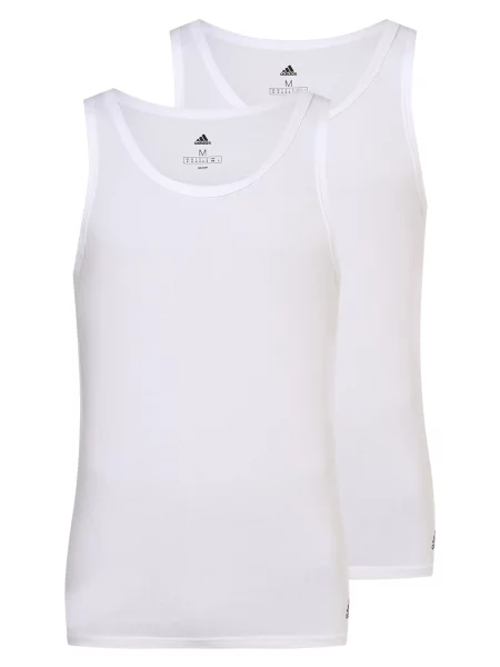 ADIDAS SPORTSWEAR Sportiniai apatiniai marškinėliai / balkšva juoda