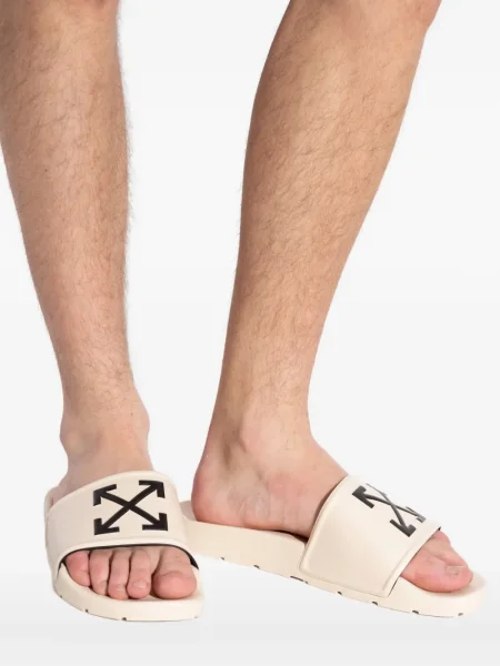 Papuci Off-white alb