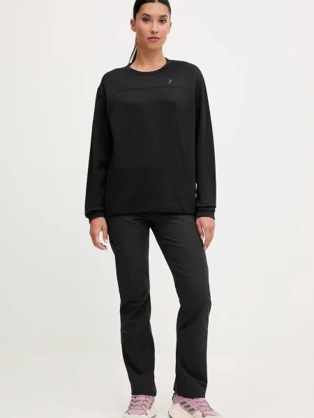 Peak Performance longsleeve sportowy Trail czarny
