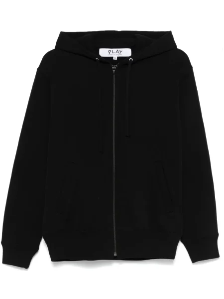 Bluza z kapturem Comme Des Garcons Play w serca czarna