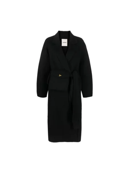 Krótki płaszcz áeron wełniany czarny