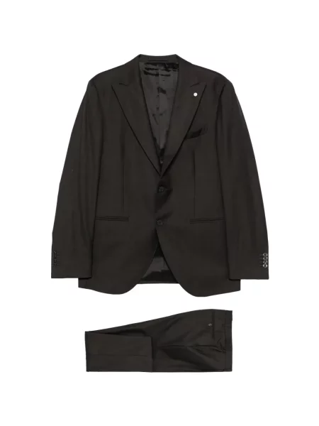 Oblek Luigi Bianchi Mantova čierna