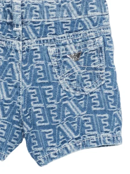 Szorty dziecięce Emporio Armani niebieskie