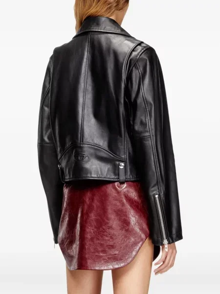 Geanta de piele Diesel negru