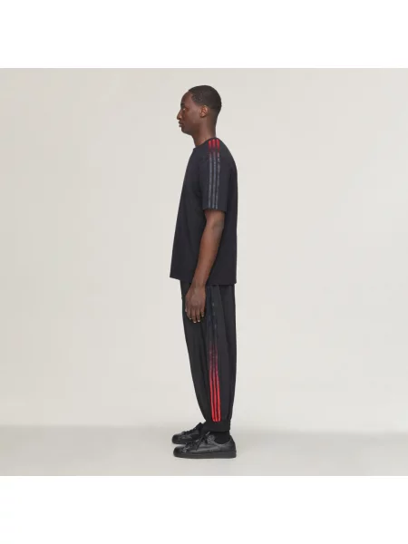 TRIČKO S KRÁTKÝM RUKÁVEM GRADIENT STRIPES černé