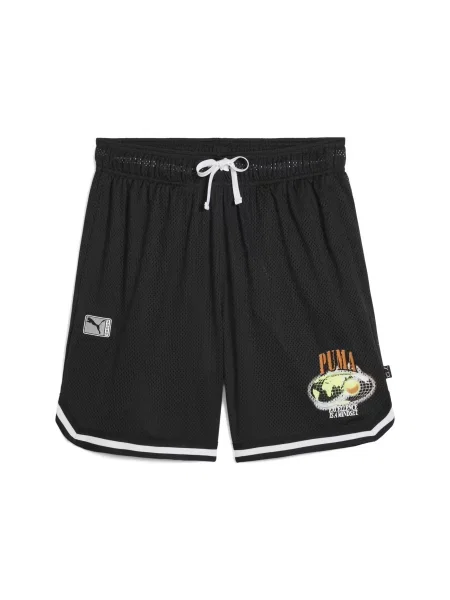 Жіночі Шорти спортивні PUMA Hoop Dreamz Short комбінований верх чорний
