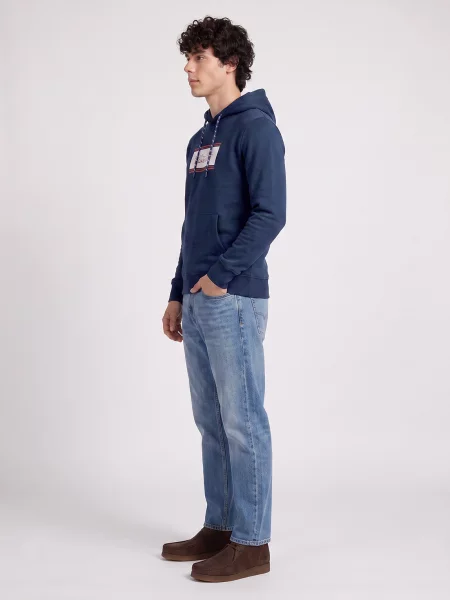 Majica Jack & Jones s kapuljačom plava