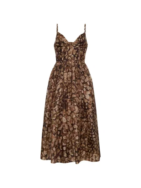 Rochie midi Cara Cara maro