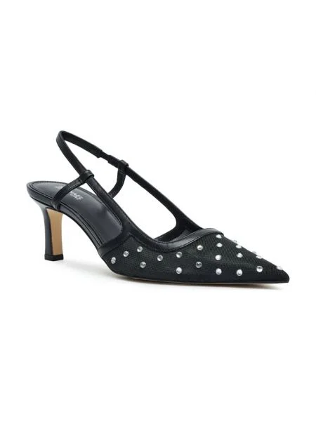 Michael Kors De piele sandale cu subțire ALORA negru