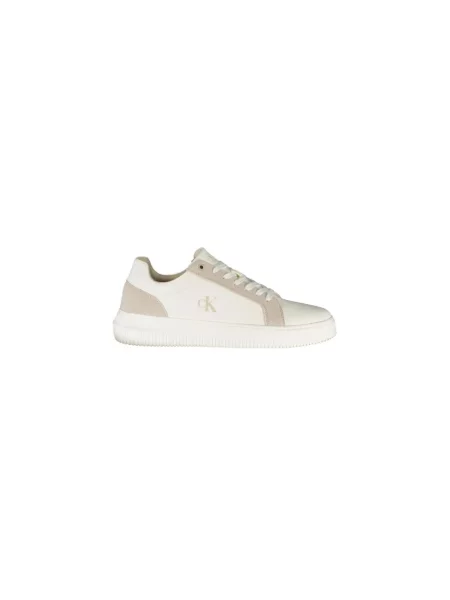 Sneakersy Calvin Klein Jeans chunky płócienne casual białe