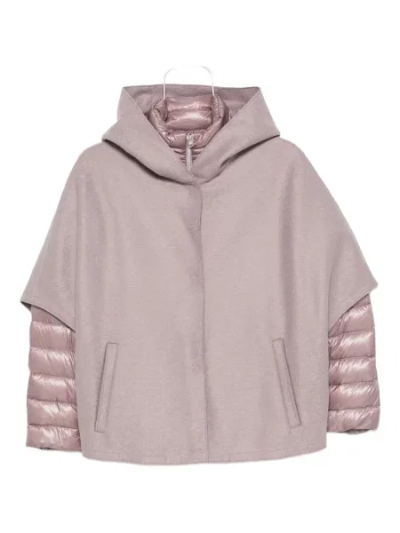 Geacă cu puf Herno cu glugă violet