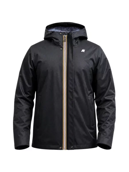 Geacă K-way din țesătură twill negru