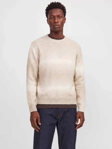 JACK & JONES Pulover JORTORONTO grej / deschis gri