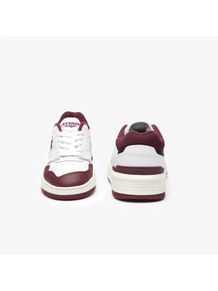 Lacoste Skórzane Tenisówki Lineshot Signature Heel białe