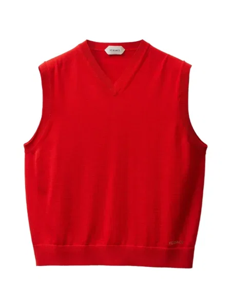 Вълнен елек Versace червено