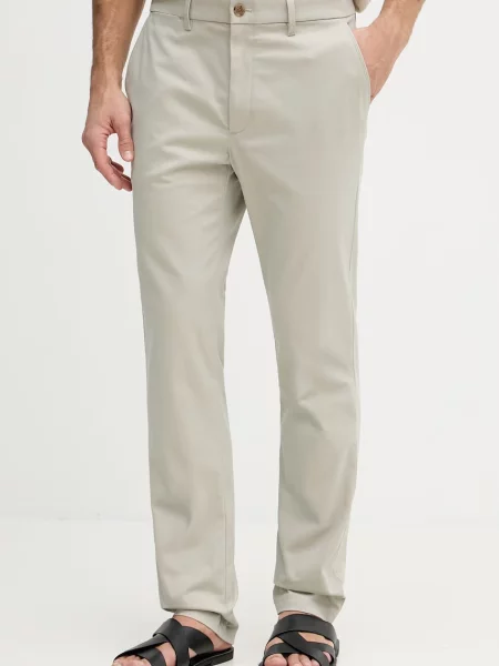 Calvin Klein pantaloni chinos pentru bărbați din cu bej