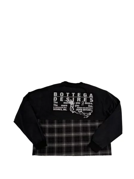 Lung hanorac Bottega Desires negru