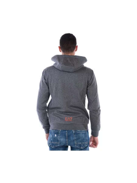 Bluza z kapturem Emporio Armani Ea7 z kapturem szara