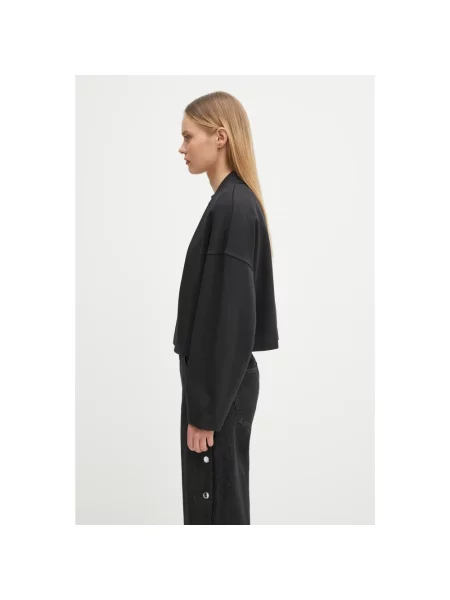 Sportmax bluza MINNIE gładka czarny