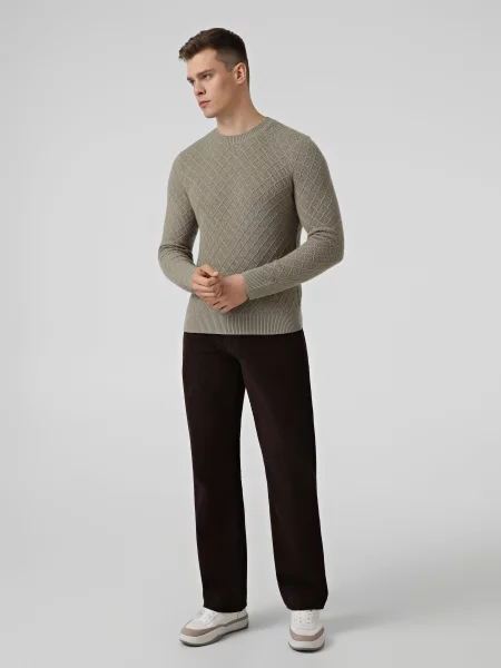 Широкі джинси Emporio Armani темно-коричневий коричневі