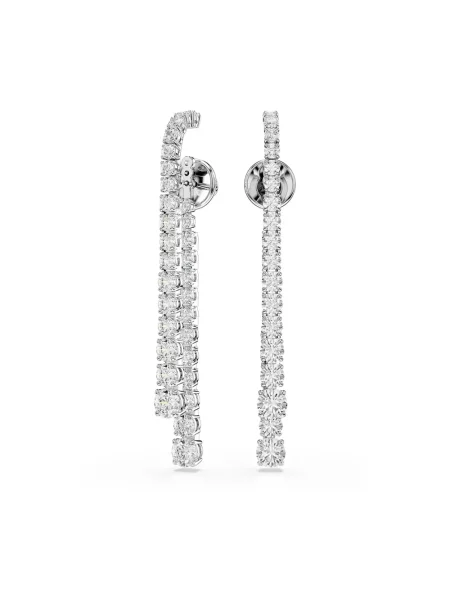Kolczyki Swarovski szare