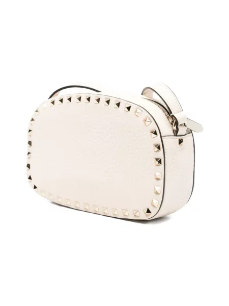 Torebka crossbody Valentino Garavani skórzana beżowa