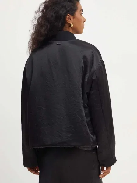 Куртка BOSS чорний перехідна oversize