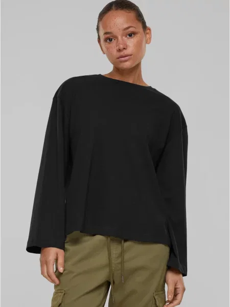 Tricou Urban Classics cu mâneci lungi negru
