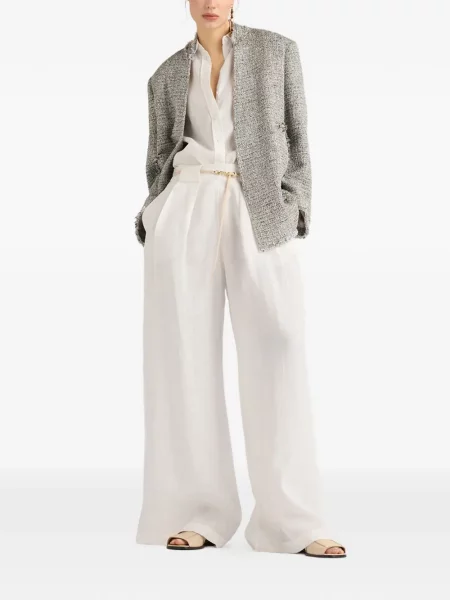 Spodnie palazzo Momoni biały