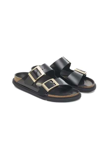 Klapki Birkenstock na sprzączkę klasyczne czarne