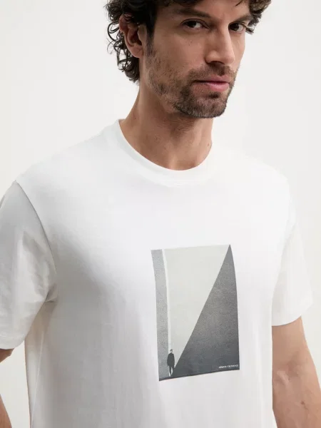 Armani Exchange férfi póló bézs