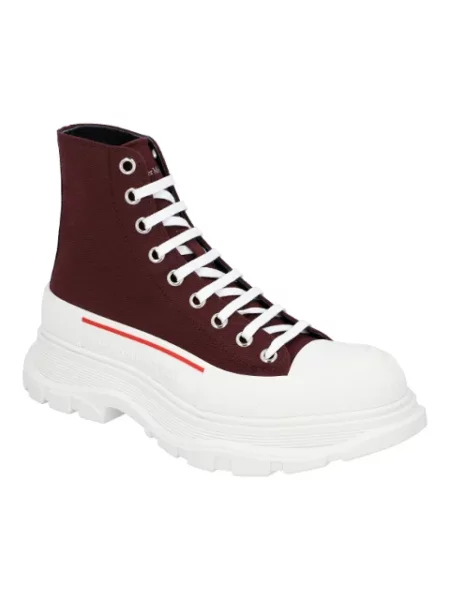 Botki Alexander Mcqueen płócienne czerwone