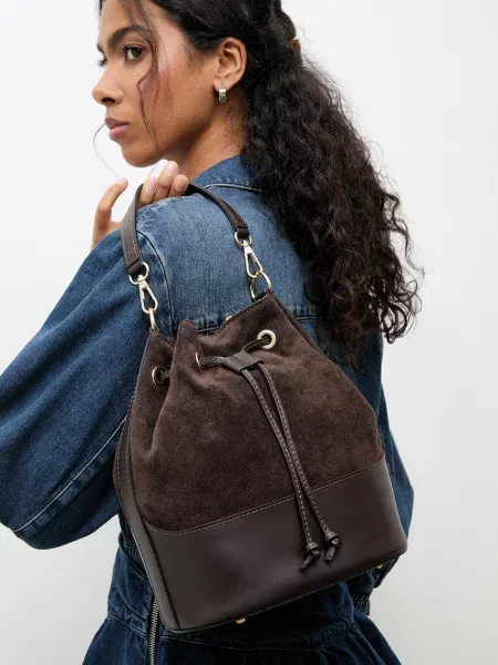 Answear.LAB torbica vreča iz semiša rjava