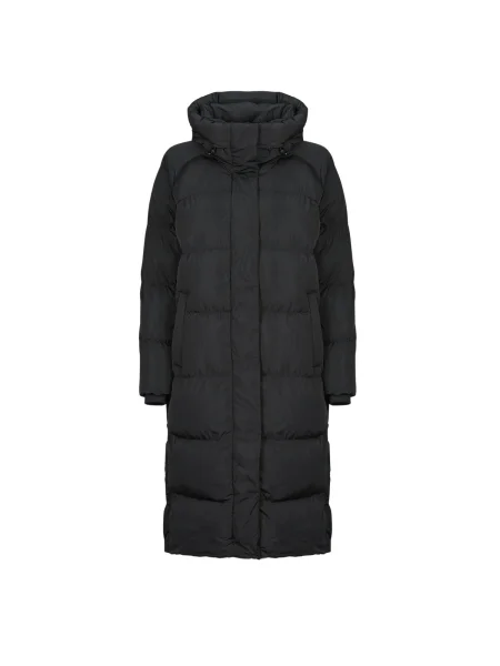 Palton Superdry cu glugă negru