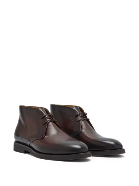 Šněrovací kožené desert boots Magnanni hnědé