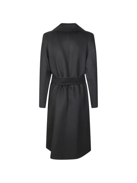 Cu centură palton Max Mara cu rever negru