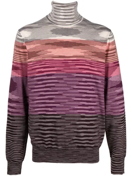 Sweter Missoni wełniany różowy