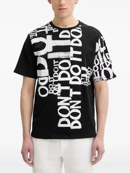 Tricou Desigual cu imagine negru