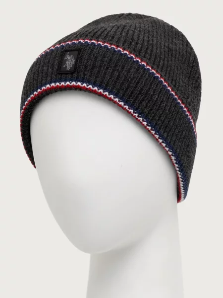 Căciulă U.s. Polo Assn. cu dungi gri
