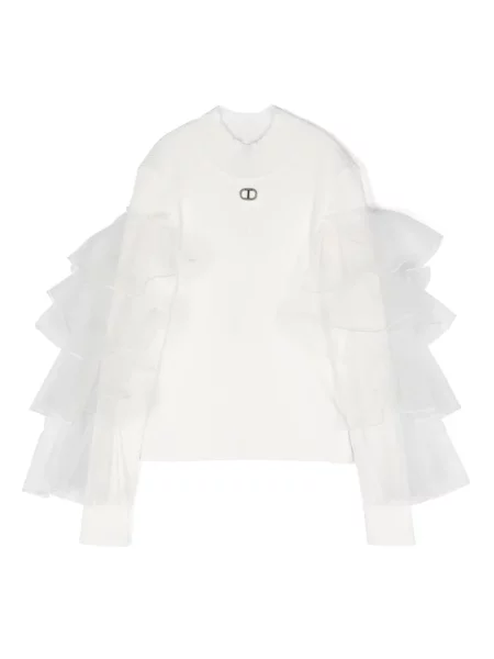 Top dziecięcy Twinset biały