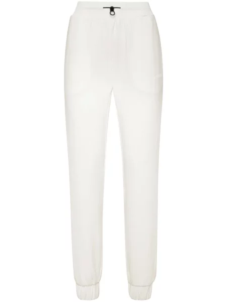 Pantaloni Plein Sport cu imagine alb