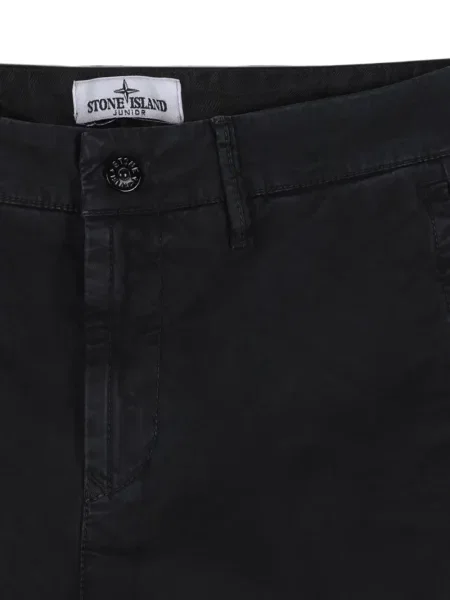 Spodnie cargo dziecięce Stone Island czarne
