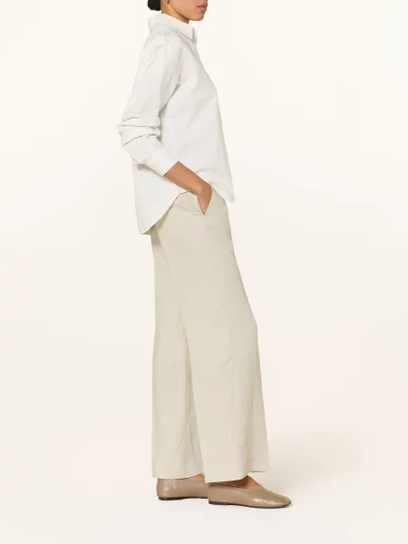 Tiger Of Sweden Spodnie Z Lnu Irit beige beżowe