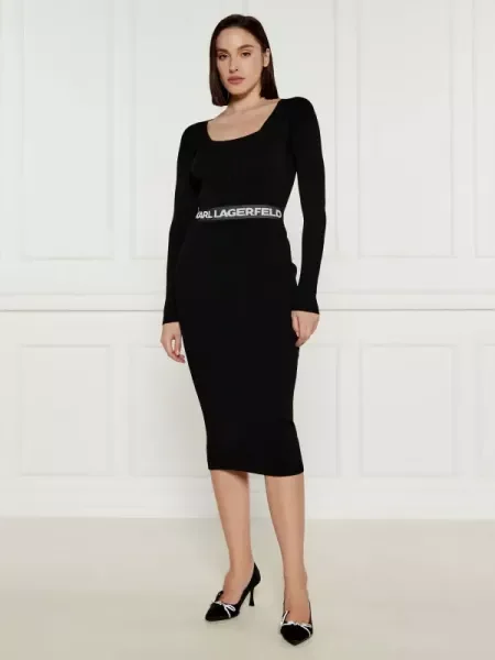 Karl Lagerfeld Rochie negru